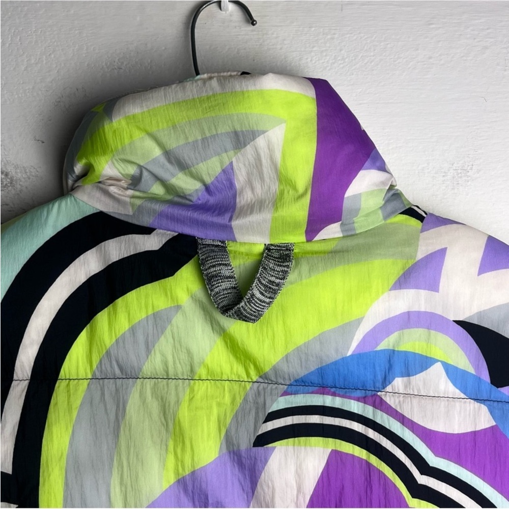 FREE PEOPLE In A Bubble Printed Puffer Purple Vest - Picture 14 of 16